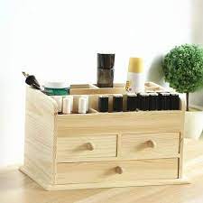 wooden makeup box