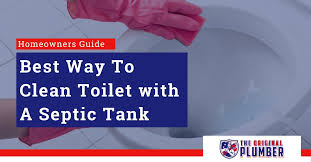clean a toilet with a septic tank