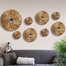 Luxury wall panels give the color of the house with harmony, after you choose the color of your interior, bring understated shades of the same colors included, use decoration as an highlight. Modern Creative Luxury Wall Hanging Resin Round Decoration Crafts Home Wall Tv Background Wall Stereo 3d Pendant Murals Ornament Nordic Wall Canvas Home And Decoration