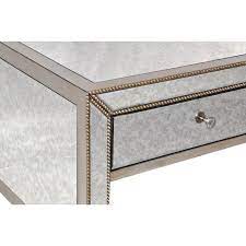 Top features mosaic tile effect. Esme Kd Mirrored Coffee Table Antique Gold Boulevard Urban Living