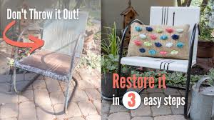 how to re rusty garden furniture
