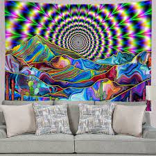Psychedelic Wall Tapestry Abstract Art