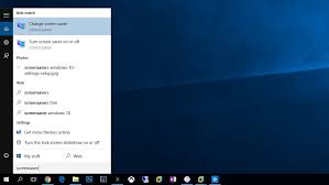 configure a screensaver in windows 10