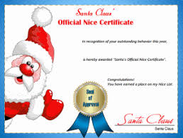 Adobe spark's free online certificate generator helps you easily create your own custom certificate in minutes, no design skills needed. Free Printable Santa S Official Nice Certificate Noella Designs