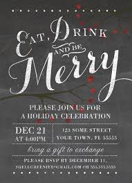 Holiday Happy Hour Flyer Template Stackeo Me