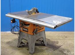 used ridgid tilt table saw hgr
