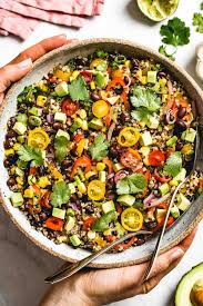 southwest quinoa salad with chili lime