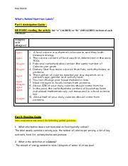 what s behind nutrition labels pdf