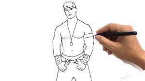 You can also explore more drawing images under this topic and you can easily this page share with your. How To Draw John Cena Easy Drawing Step By Step Wwe John Cena Sketch Tutorial For Beginners Youtube
