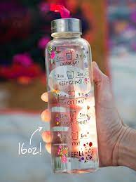 Glass Water Bottle 16oz Glass Water