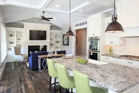 Pendant lights over the kitchen island make a design statement and provide needed light, so they add to both the functionality and the aesthetic appeal of your kitchen. Lighting Options Over The Kitchen Island