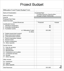 Project Budget Templates Find Word Template Free