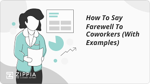 how to say farewell to coworkers with