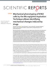 mechanical phenotyping of k562 cells