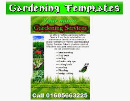 Gardening Leaflets Flyer Business Cards