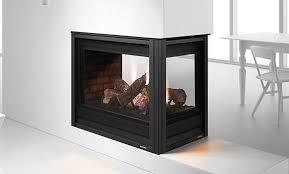 pier see through core fireplace