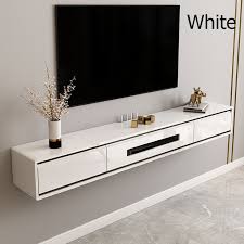 White Tv Stands Floating Media Console