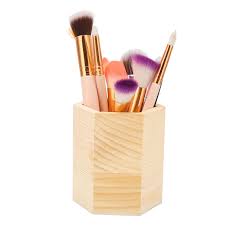 makeup brush holder wood cosmetic brush