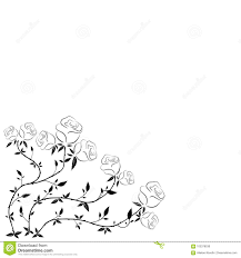 The Simple Frame Of Roses On A White Background Design For