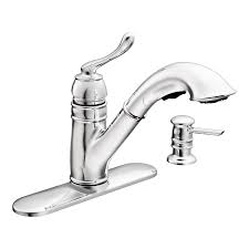 moen dorsey chrome 1 handle pull out kitchen faucet