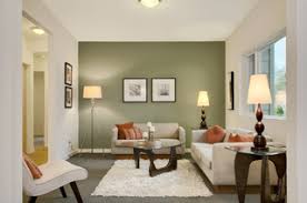 75 beige living room with green walls