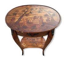 Antique Inlaid Kidney Shaped Table For
