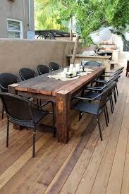 10 Best Wooden Outdoor Table Ideas