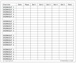 Workout Log Template Gym Tracker Excel Naveshop Co
