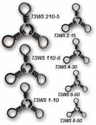 Details About Tsunami Three Way Stainless Steel Swivel 3 Way Swivels 40 125lb 6 To 1 0