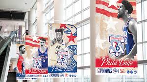 The obvious difference between that logo and the new logo that's been unveiled is the addition of the segmented snake that has a. Sixers Unveil Phila Unite Playoff Campaign Rsn