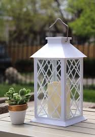 Solar Powered White Candle Lantern 11