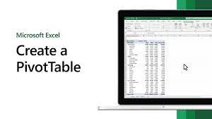 create a pivottable in microsoft excel
