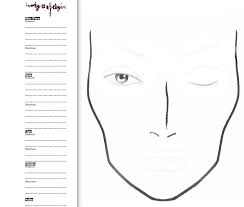 13 Free Blank Mac Makeup Chart Printable Blank Face Chart