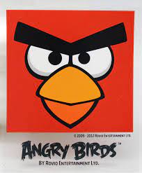 Angry Birds Square Face Red Bird Decal - Walmart.com