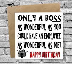 wonderful boss happy birthday card