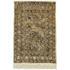 pure silk rugs metallic pictorial