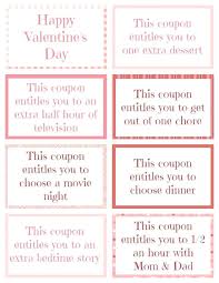 Love Coupons For Kids Free Printable From Homemade Coupon Book
