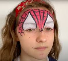 how do you face paint spiderman