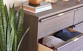 The top wooden board gives you extra room for decoration or just keep things. Debunking The Dresser Myth Ideas From Sauder Sauder Woodworking