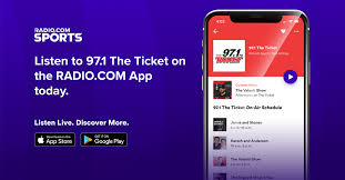 listen to 97 1 the ticket on radio com