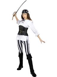 striped pirate costume for women
