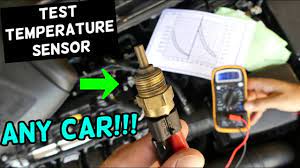 how to test coolant rature sensor