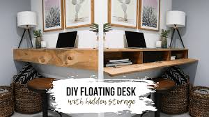 DIY Floating Desk With Hidden Storage DIY Huntress