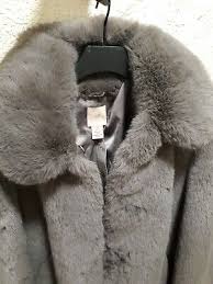 Ladies H M Gray Super Teddy Faux Fur
