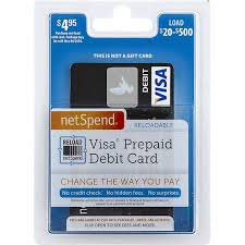 Message and data rates may apply. Netspend Visa Prepaid Debit Card Reloadable 20 500 Shop Martin S Super Markets