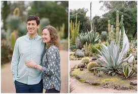 An Arizona Cactus Garden Engagement