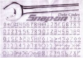 Snap On Date Code Chart Up To 2029 The Garage Journal