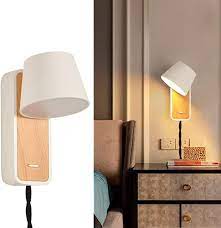 Modern Wall Lamp With Plug In Cord For