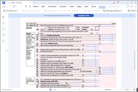 irs form 1040a the filling