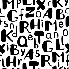 latin alphabet letters seamless pattern